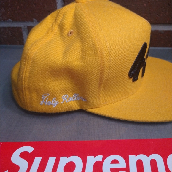 *SOLD* Supreme 456 yellow flat brim hat - Picture 2 of 9